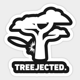 Treejected | Funny Disc Golf Sticker